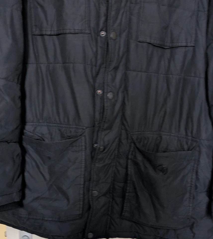 XL Tommy Hilfiger Black Hooded Faux Fur Parka Coat - Image 4 of 4