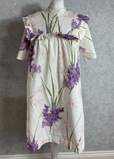 Selected Femme Floral Midi Dress UK 8 (EU 36) Organic Cotton Ruffle Cottagecore