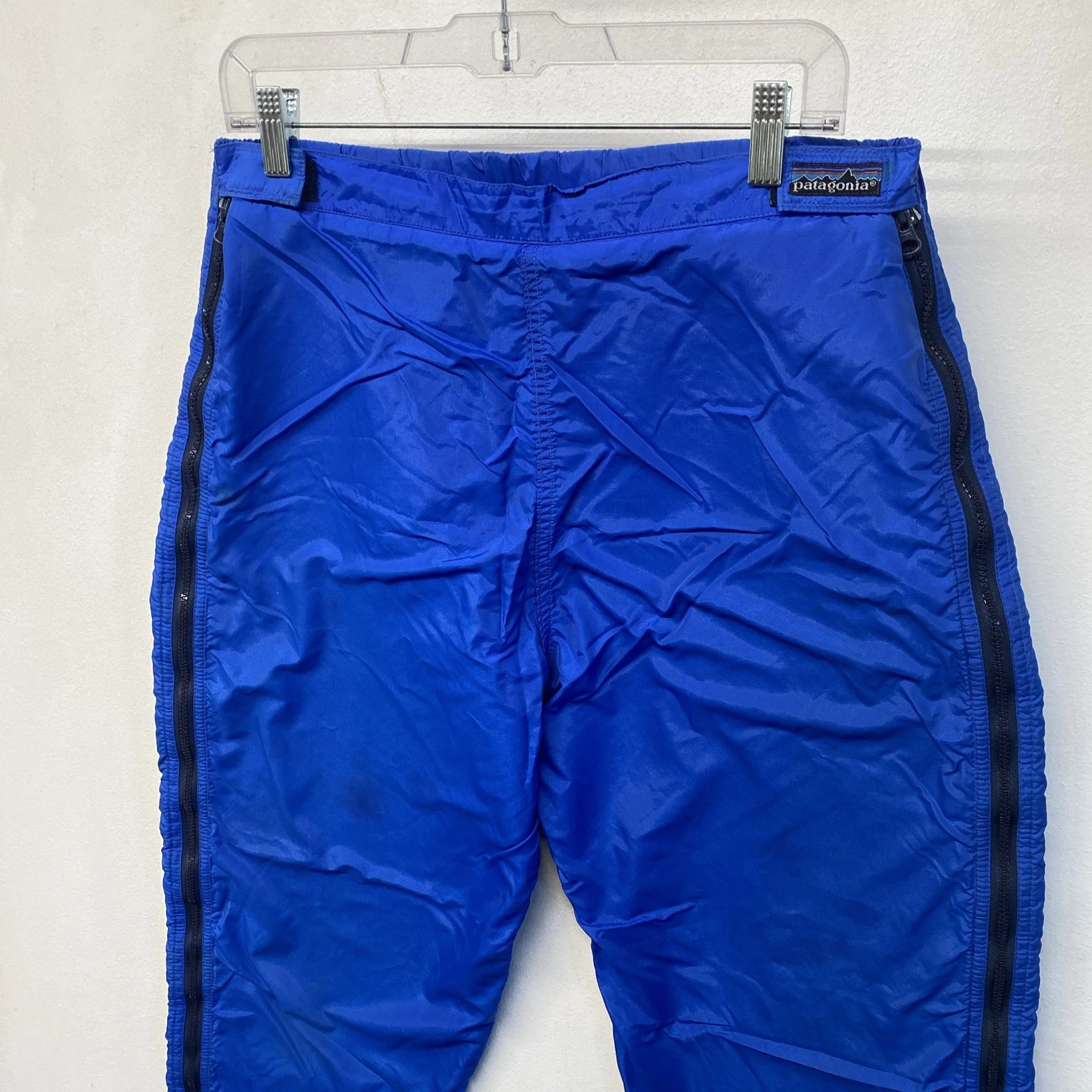 Patagonia Blue FULL Side Zip Fleece Lined Pants Men’s XL Vintage 80s 90s