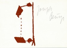 Joseph Beuys AK handsigniert 1985 Hirschgalva...