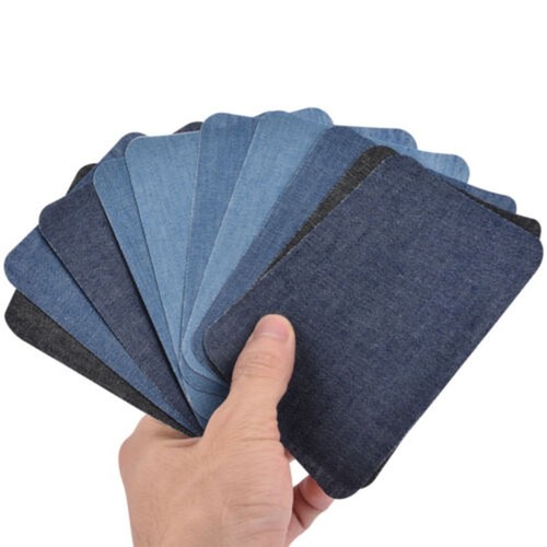10 Stück Deko-Aufnäher zum Aufbügeln für Jeans Größe 12 5x9 5 cm mehrere Farben - Bild 4 von 10