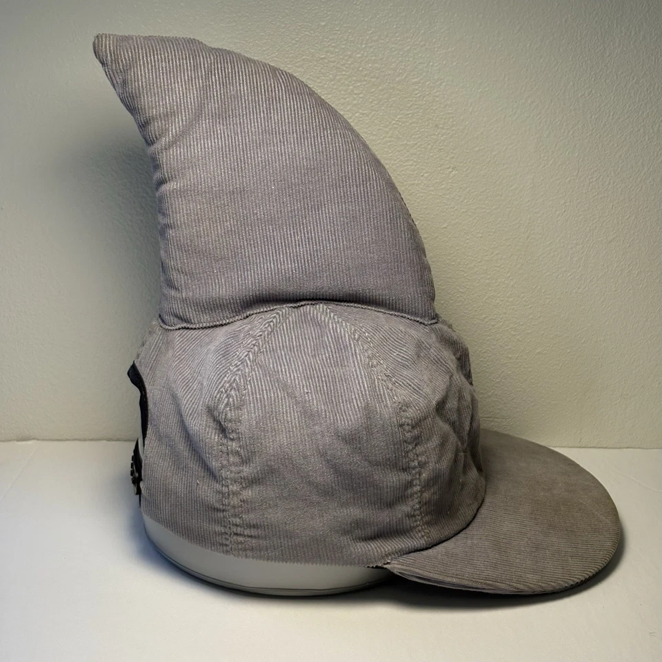 Винтажная 1983 Landshark вельвет шляпа Snap назад крышка большой акулы плавник сделано в США - Изображение 4 из 4