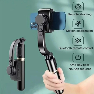 Handy Handheld Gimbal Stabilisator: Bluetooth, faltbar, Selfie Stick, Steady Shot