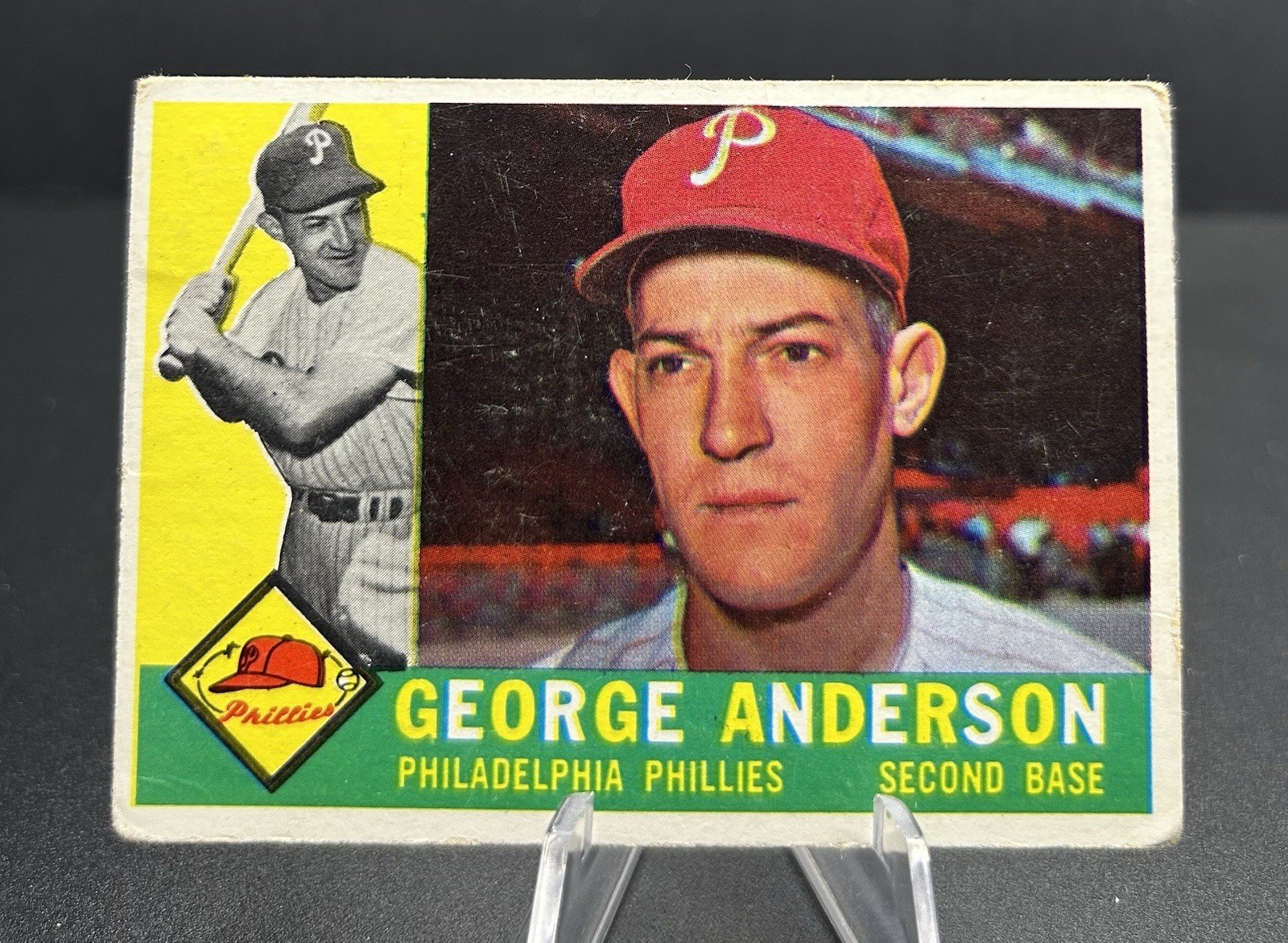 1960 Topps - Sparky Anderson #34 Called George On Card Philadelphia Phillies VG