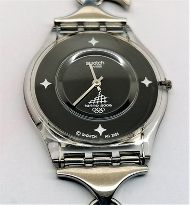 Swatch Skin 2005 - SFK244G - Ringe und Sterne - Olympische Spiele Turin 2006