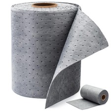 6 oz Heavy Duty Absorbent Mat Roll for Oil, Water and Other Liquids 15"W x 150'L