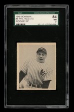 1948 Bowman Set-Break #  8 Phil Rizzuto Rookie SP SGC 7 NM