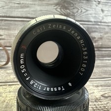 Carl Zeiss Jena Tessar 50mm f/2.8 Lens Exakta Exa II Serial 3631807 Pre-own GC