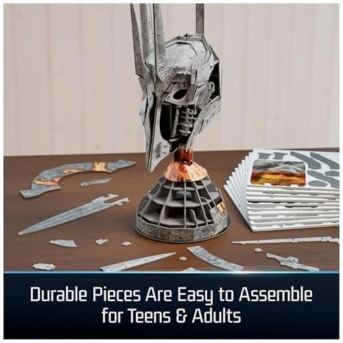 KIT MODELO 3D CAPACETE SAURON LOJA DE CONSTRUÇÃO 4D, SENHOR DOS ANÉIS, 203 PEÇAS - Imagem 4 de 4