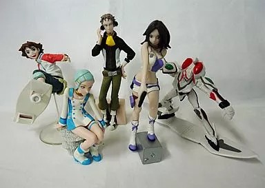 Gashapon Eureka Seven Miniature Set of 5 Figures including Nirvash and Main Char
