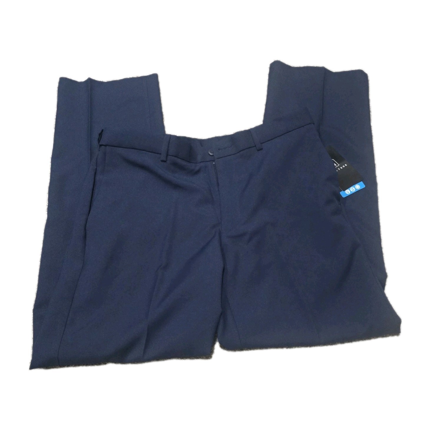 PGA Tour Pants Men’s 32x32 Expandable Waist Navy Blue Performance Golf Trousers