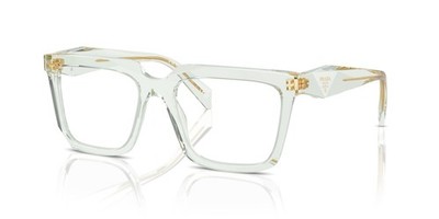 NEW Prada A19V Eyeglasses 14R1O1 Transparent 100% AUTHENTIC