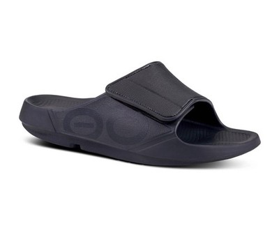 Neu OOFOS Unisex schwarz OOahh Sport Flex Slide Schuhe Größe US M 9 W 11