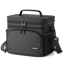 Insulated Lunch Bag for Women Men, Soft Cooler Tote for Work, Office, Travel...