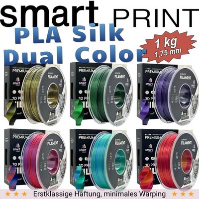 PLA Silk Dual Color Filament 1,75mm 1kg smart PRINT 3D Druck