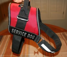 Service Dog Harness By Industrial Puppy - Red With Reflective Trim - Size XL