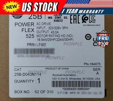 2022 AB 25B-D043N114 Allen-Bradley PowerFlex 525 22kW 30Hp AC Drive 25BD043N114