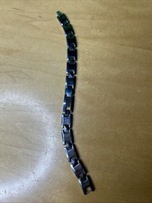 Men s Tungsten and Stainless steel chain link bracelet 8.5