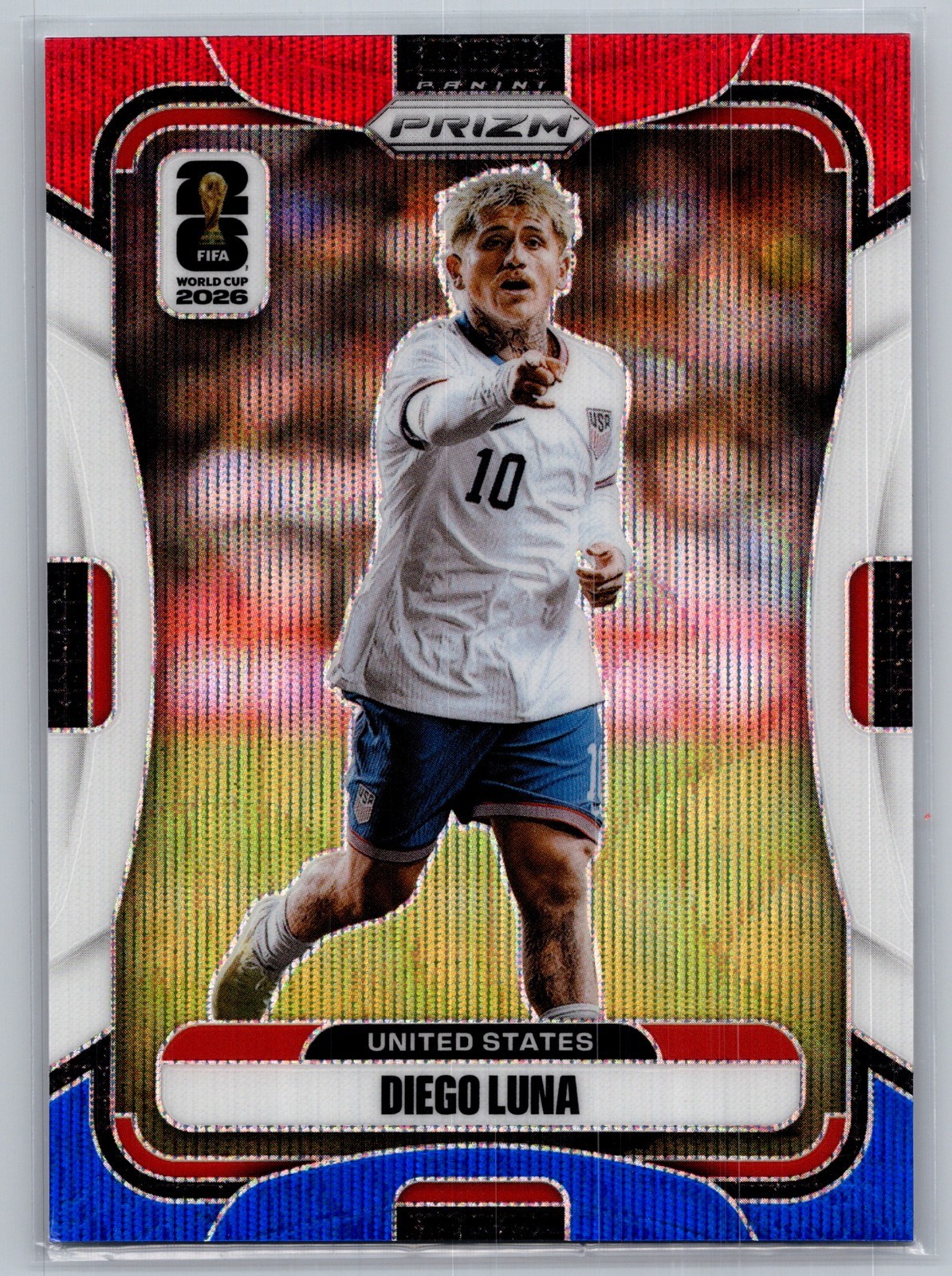 2026 Panini Prizm FIFA World Cup - #444 Diego Luna Red White Blue