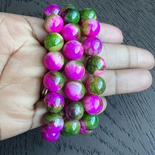 Enhanced colorful agate bracelet 12mm 6.5 one 