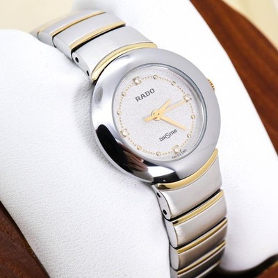 RADO DiaStar Uhr Silber Diamant 3534 Quarz wunderschön aus Japan