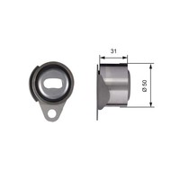 Gates Spannrolle Zahnriemen Powergrip™ T41157 FüR 440 Megane TB Samurai Suzuki 2