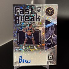 2021 Panini Donruss Optic Fast Break Signatures Bones Hyland #FB-NHY Auto 0ud4