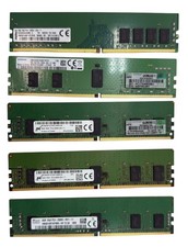Lot of 5 Major Brand 40GB 5x8GB PC4-21300 DDR4-2666V DIMM Desktop Memory RAM