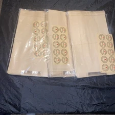 150PCS Bread Bag Kraft Paper Baked Food Packaging Bag With  Thank You Stickers