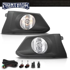 Fit For 2019-2022 Nissan Altima Front Bumper Driving Fog Lights w/ Bezel+Wiring