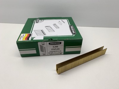 Prebena 18GA 3/8  Crown 3/4  Length Staples 5,200 Count G19CNKHA