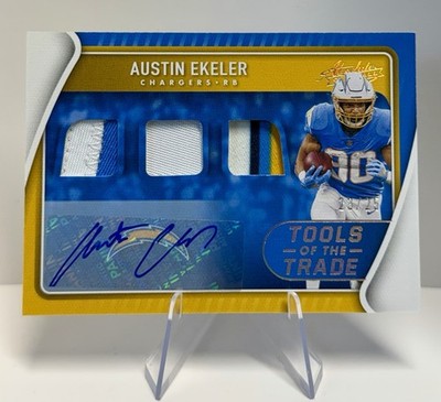 2021 Absolute Austin Ekeler Auto Tri Color Patch /25 Tools of the Trade #TTT29