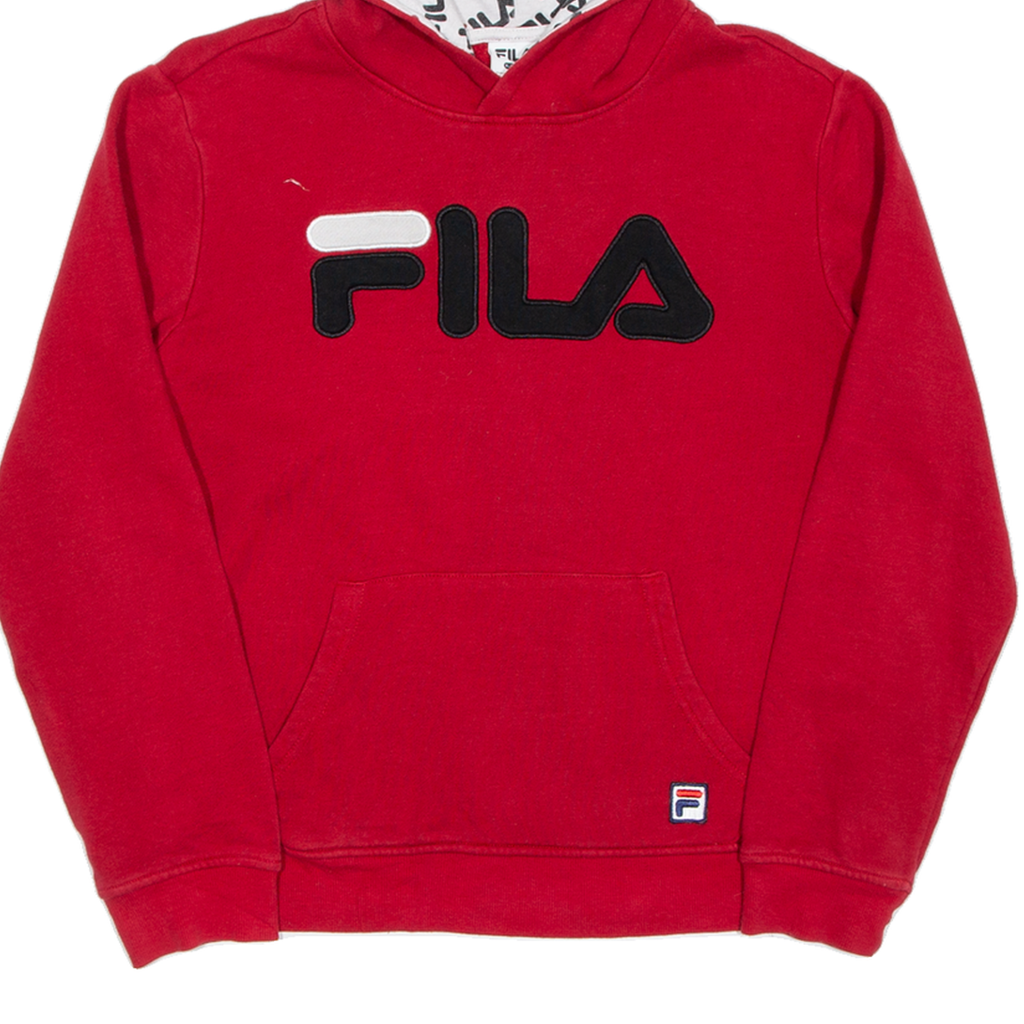 Felpa con cappuccio rossa FILA ragazzo 14 15 anni