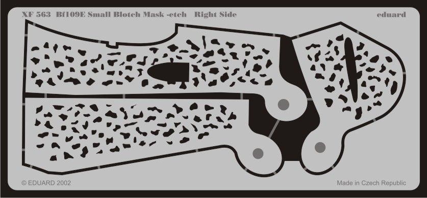Eduard Accessories Xf563 - Bf-109E Small Blotch Mask - Etch - Masking Film - New