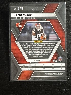 2025 Panini Mosaic Choice Football DAVID NJOKU NEBULA 1/1 BROWNS