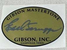 Gibson Mastertone Signed Bluegrass Banjo Pot Assembly Labels from the 1990's Era