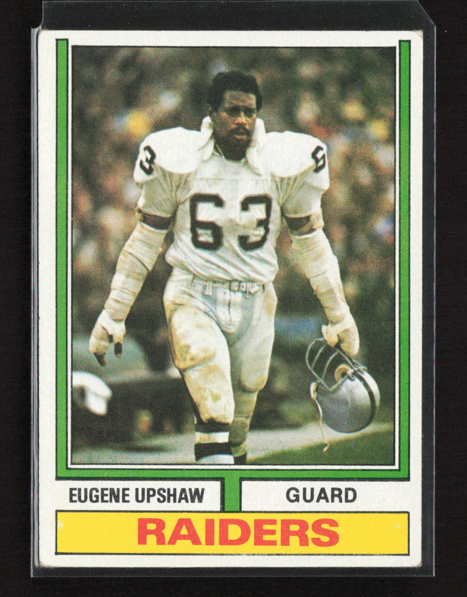 1974 Topps Parker Brothers Pro Draft #65 Eugene Upshaw Oakland Raiders Excellent