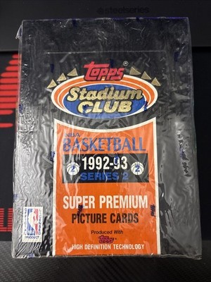 Topps 1992-93 Stadium Club Series 2 Basketball Cards Sealed Box, Beam Team