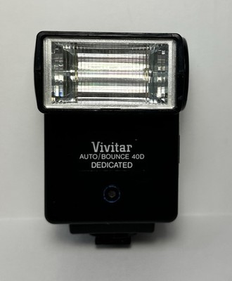 Vivitar Auto Bounce Flash Light 40D Dedicated Shoe Mount Black