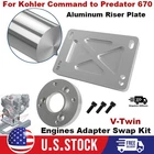 For Kohler Command to Predator 670 Engine Swap Adapter Conversion w/ Riser Plate