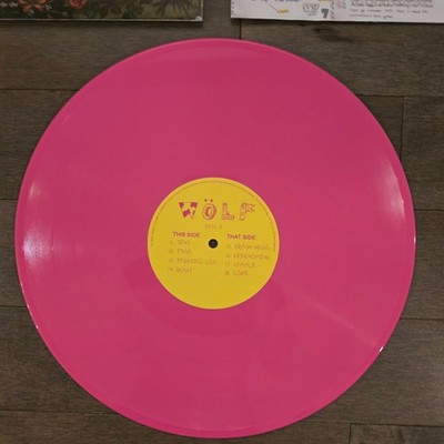 Tyler The Creator Wolf double 2 LP hot pink coloured vinyl record