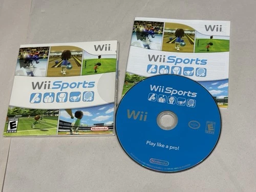 New ListingCOMPLETE Nintendo Wii Sports Video Game Cardboard Sleeve Disc Manual Working CIB