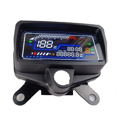 For CG125 Digital LED LCD Odometer Motorcycle Speedometer #tp