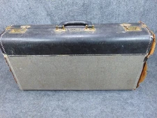 Conn Trumpet Mute Case 1950s Vintage Briefcase Style Red Plaid Interior