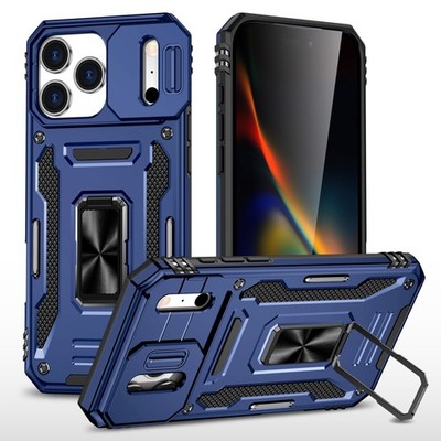 Hülle für iPhone 17 16e 15 14 13 12 11 Pro Max Stoßfeste Rüstung Ring Case Cover