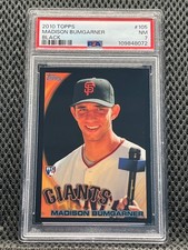2010 TOPPS #105 MADISON BUMGARNER RC ROOKIE BLACK PSA 7 NM GIANTS ONLY 1 GRADED