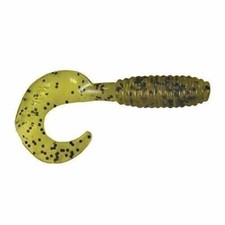 Kalin Lunker Grub 5 in Clear/Salt & Pepper 10 Pack Bass Walleye 5G10-060
