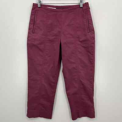 Nike Golf Capri Pants Women's Size S Purple Cotton Flat Front