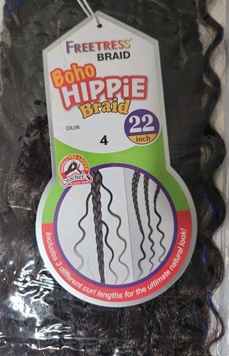 *MULTI-PACK* BOHO HIPPIE BRAID 22" - FREETRESS SYNTHETIC CROCHET BRAIDING HAIR - Picture 6 of 7