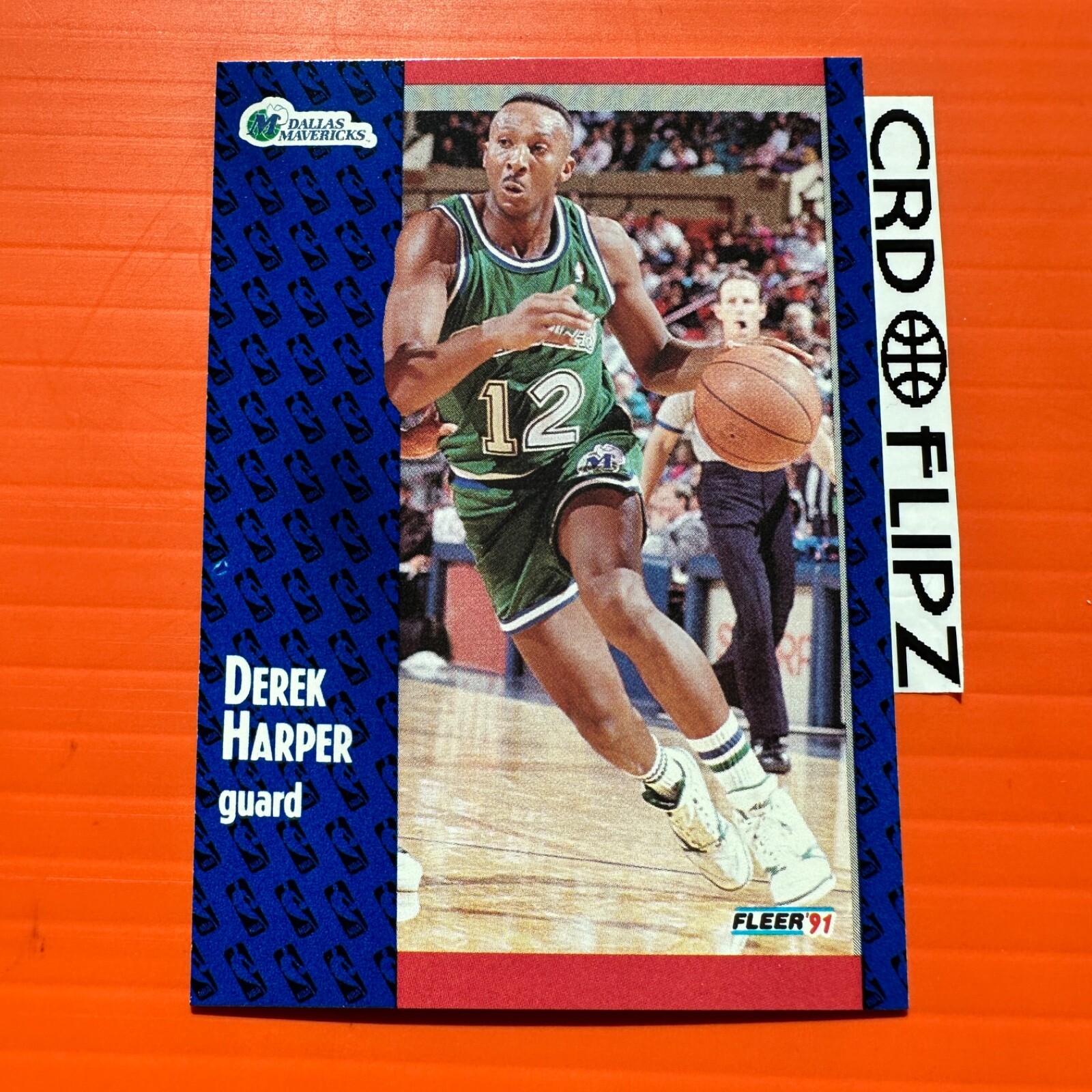 1991 Fleer NBA Derek Harper Dallas Mavericks #45